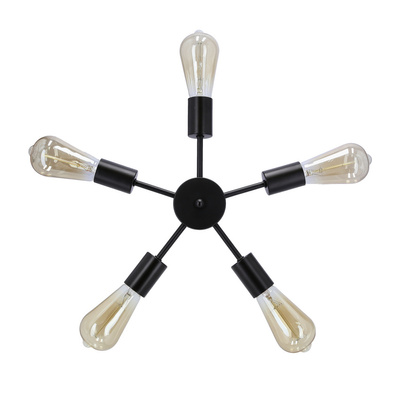 Sparta hanging lamp black 5X60W E27 35-09388