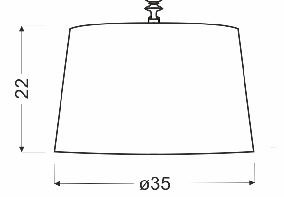 Silver lampshade for hanging lamp Gillenia 77-20505