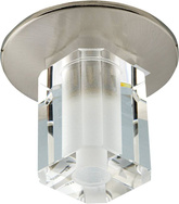 Plafonnier fixe nickel satiné cristal SK-17 2268876