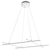 Lampa wisząca Led ANDROS 4-punktowa – geometryczny kształt - designerska lampa do salonu 4000K