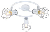 Weiße Spiral-Deckenleuchte mit Drahtschirm 3x40W Sancho Candellux 98-61768