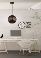 Hanging ceiling lamp 1X60W E27 brown 31-43283
