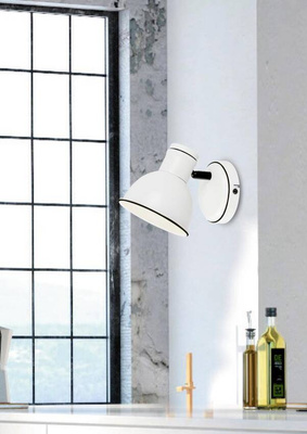 Zumba wall lamp black and white adjustable metal Zumba Candellux 91-72115