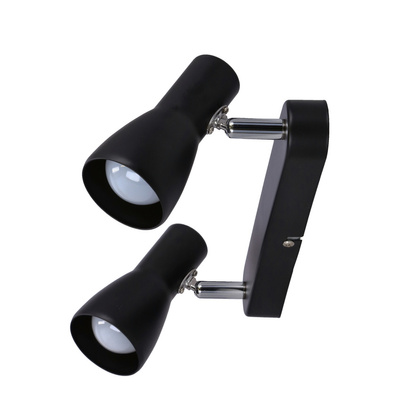 Ceiling wall lamp black strip 2x40W Picardo 92-50717