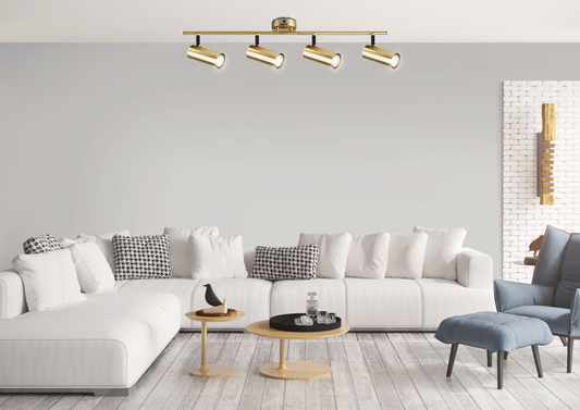 Applique murale/plafonnier en laiton 4x15W Colly 94-01740