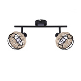 Lampa sufitowa Juicy listwa 2-punktowa do salonu metalowa