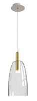 Hanging lamp white and gold LED 5W Modena Ledea 50133067