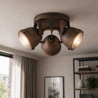 Lampa sufitowa Candellux 98-71095 plafon GU10 rdza