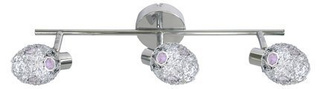 Plafonnier Candlellux 93-56200 Bande dorée 3X40W G9 chrome violet