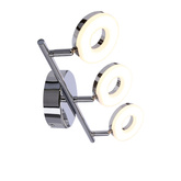 Lampa sufitowa THEMA listwa regulowana 3-punktowa LED do salonu metalowa