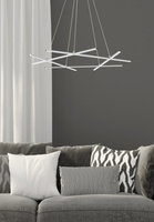 Lampa wisząca Led ANDROS 5-punktowa – geometryczny nowoczesny żyrandol LED 4000K