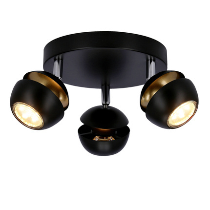 Boni plafonnier 3x3w gu10 led noir