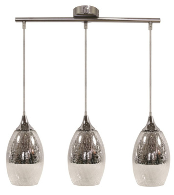 Hanging lamp golden glass adjustable 3x60W Celia Candellux 33-51585
