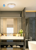 Plafonnier en verre doré Plafonnier IP44 60W E27 Roda Candellux 11-81926