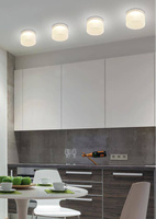 Ceiling luminaire frozen acrylic tube eyelet GU10 Candellux 2273679