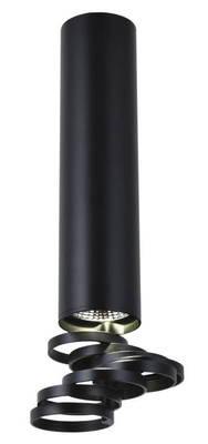 Tube noir avec anneaux réglables Candellux 2282763