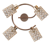 Spiral ceiling lamp 4X40W G9 brass YORK 98-07230