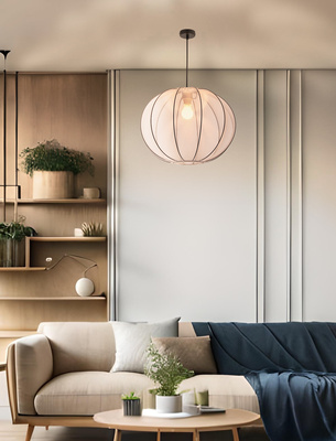 MELLOW lampă suspendată neagră 1x40W E27 abajur 52 sferă albă 31-41951