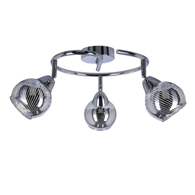 Lampa sufitowa spirala 3X10W E14 LED chrom FORT 98-62833