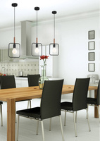 Lampa suspendata neagra reglabila inaltime 60W E27 Cadru 31-73501