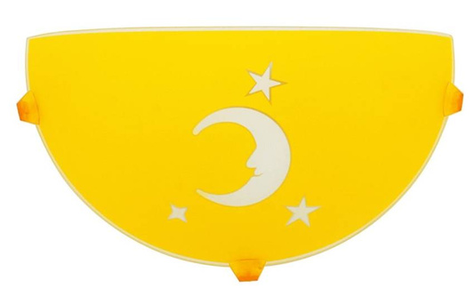 Plafoniera pentru copii aplic galben luna 11-30149
