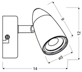 Applique LED 4W LIBERTY 91-49551 chromé
