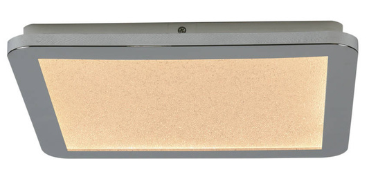 Plafon do łazienki NEXIT minimalistyczny – srebrny chromowany 30 cm - plafon z funkcją ściemniania LED 3000K 18W IP44