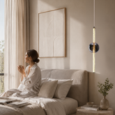 KELLY lampa wisząca złoty 8W LED 2700K klosz dymiony