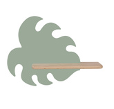 Wall lamp shelf LED green leaf lamp Monstera 21-00941