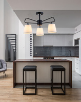 Schwarz-weiße Deckenleuchte aus Metall Morley Ledea 50203091