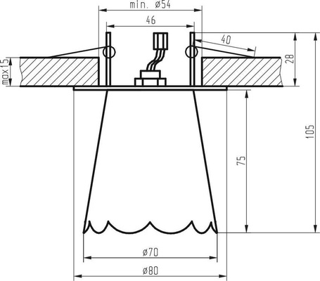 Oprawa stropowa chrom bezbarwny kryształ 40W G9 SK-72 Candellux 2203966