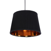 Gillo suspension noire 2X40W E27 abat-jour noir 32-10254
