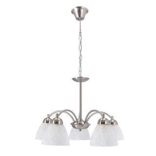 Lampa wisząca Cavallo pięcioramienna szklana do salonu i jadalni 5-punktowa
