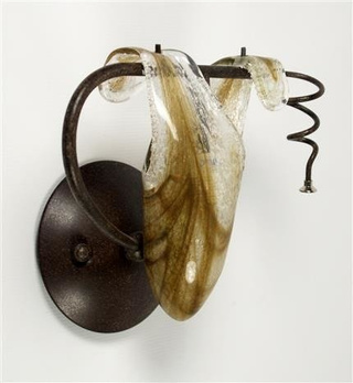 Patin-Wandleuchte mit Glasschirm G9 40W L&amp;H Magma Candellux 21-84753