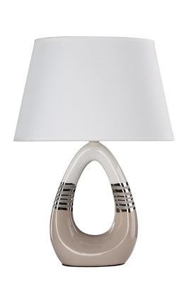 Romano Candellux lampe d'armoire en céramique beige et blanche 41-79954