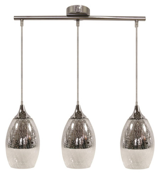 Hanging lamp golden glass adjustable 3x60W Celia Candellux 33-51585