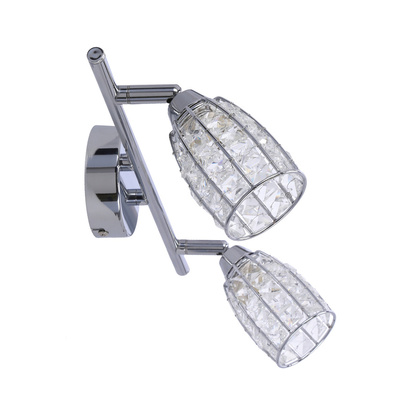 Shiba ceiling lamp chrome strip 2x15w g9 colorless lampshade