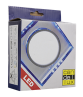 Plafonnier LED carré chrome/bleu SSP-22 2263892