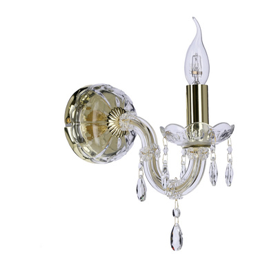 Einzelne goldene Wandleuchte mit Kristallen Maria Teresa Candellux 21-95742  