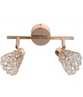 WANDLAMPE CANDELLUX GLOSSY 92-97449 STRIP G9 Roségold