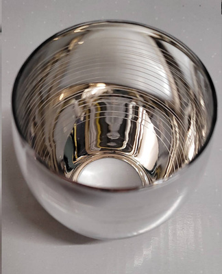 Abat-jour E14 en verre miroir peint pour lampes Milton 71-64202