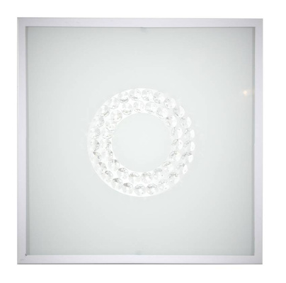 Weiße quadratische Glas-Deckenleuchte LED 16W 4000K 29x29cm Lux Candellux 10-64486