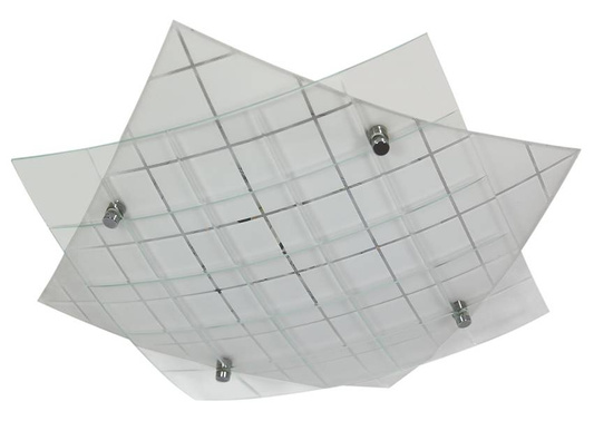 Plafoniera LED alb rece 31cm sticla Dublos 10-30146