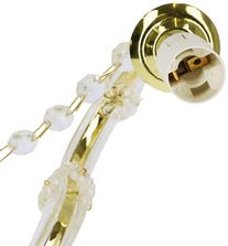 Doppelte goldene Wandleuchte mit Kristallen Maria Teresa Candellux 22-94592