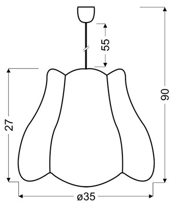 Lampa wisząca z abażurem Zuza klasyczna do pokoju dziecięcego niebieska