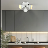 Ceiling lamp white black adjustable flush mount 3x40W Zumba Candellux 98 72160