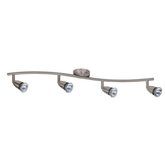 Spot norman gu10 4x50w crom satinat