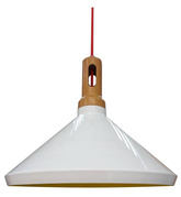 Hanging ceiling lamp Candellux Robinson 31-37671 E27 white / yellow interior