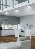 Plafoniera Round Crystal Chrome pentru bec Gu10 + cadru Led Candellux Sk-94 2273617