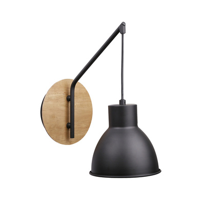 Wall lamp 1xE27 black loft VARIO 21-73495